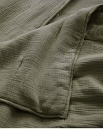 Organic Airy Gauze Quilt - Olive