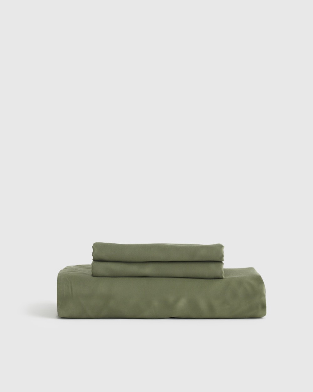 Bamboo Fitted Sheet Set - Olive