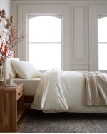 Organic Brushed Cotton Deluxe Bedding Bundle - Ivory