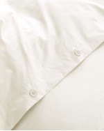 Classic Organic Percale Duvet Cover Set - White