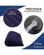 1pc Inflatable Pillow And Back Lumbar Support Cushion Pressure Activated Nap Pillow For Office Airplane Outdoor Travel Bedding Home