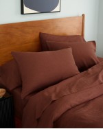 European Linen Duvet Deluxe Bundle - Bordeaux