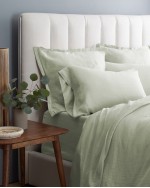 European Linen Euro Sham - Sage