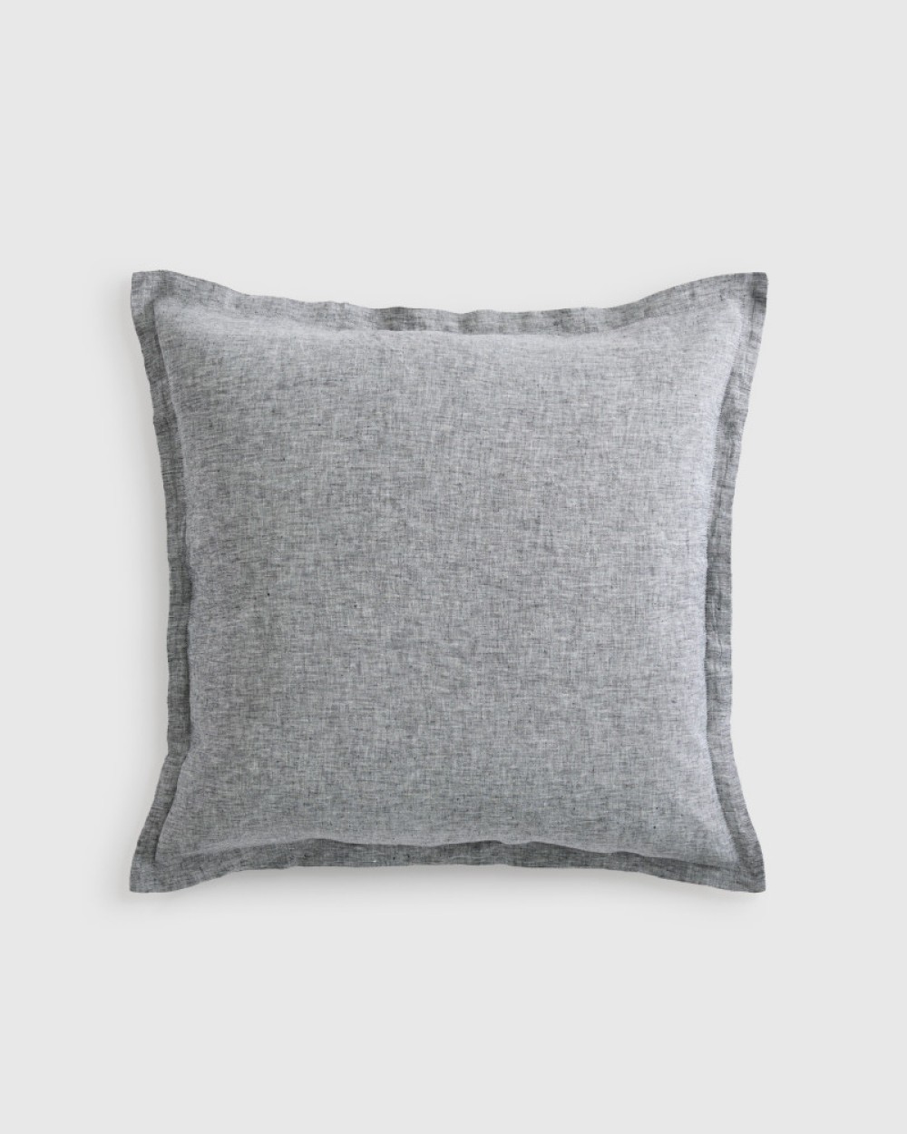 European Linen Euro Sham - Charcoal Chambray