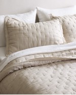 European Linen Dream Sham Set - Sand