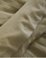 European Linen Duvet Cover Set - Aloe