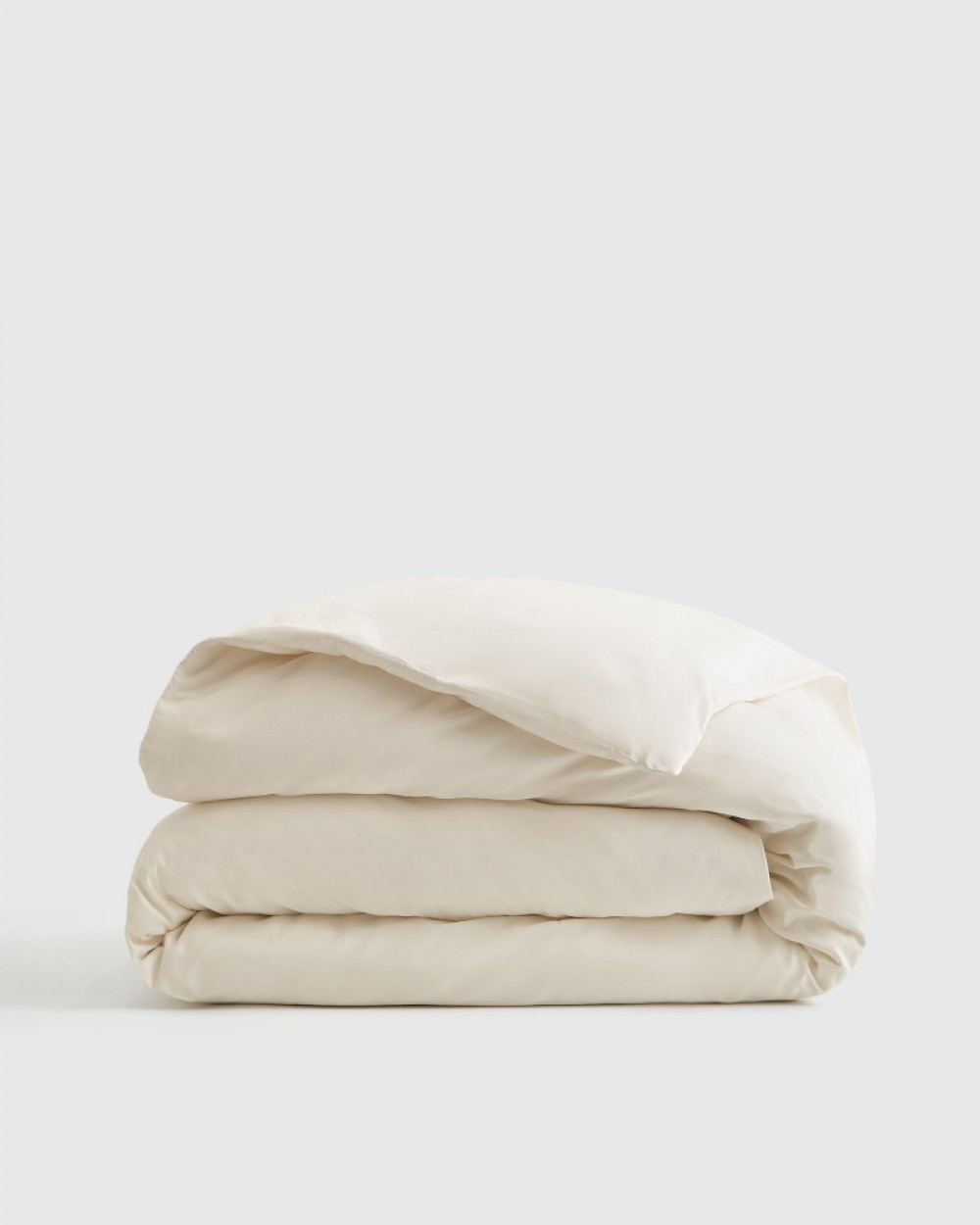 Luxury Organic Sateen Duvet Cover - Ivory