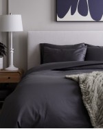 Luxury Organic Sateen Sham Set - Graphite