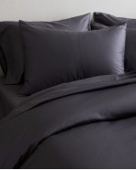 Luxury Organic Sateen Sham Set - Graphite